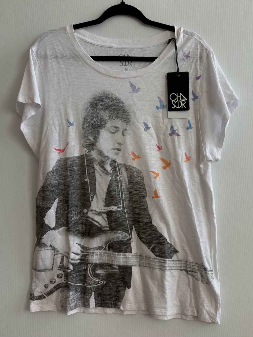 M NEW Chaser Bob Dylan Bird T-shirt
